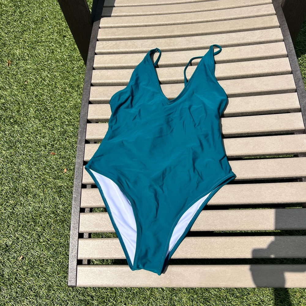 Cupshe Teal One Piece Swimsuit